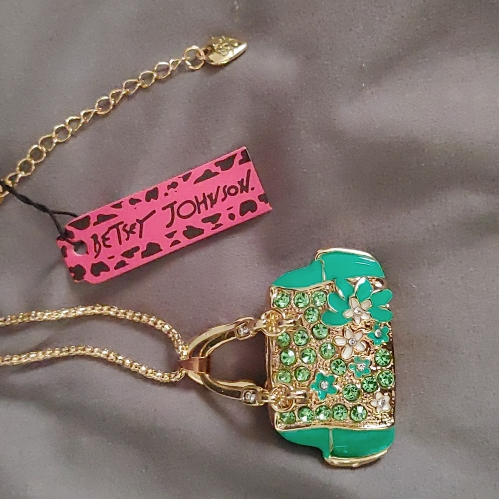 Betsey Johnson Purse Necklace